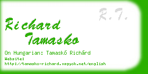 richard tamasko business card